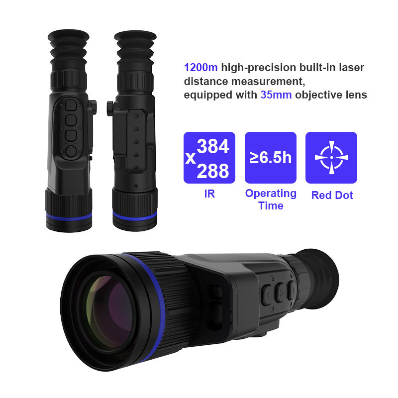 Thermal Scope Night Vision Monocular - YXM335L Wasserdichtes Taktisches Wärmebildgerät, 384x288 35mm