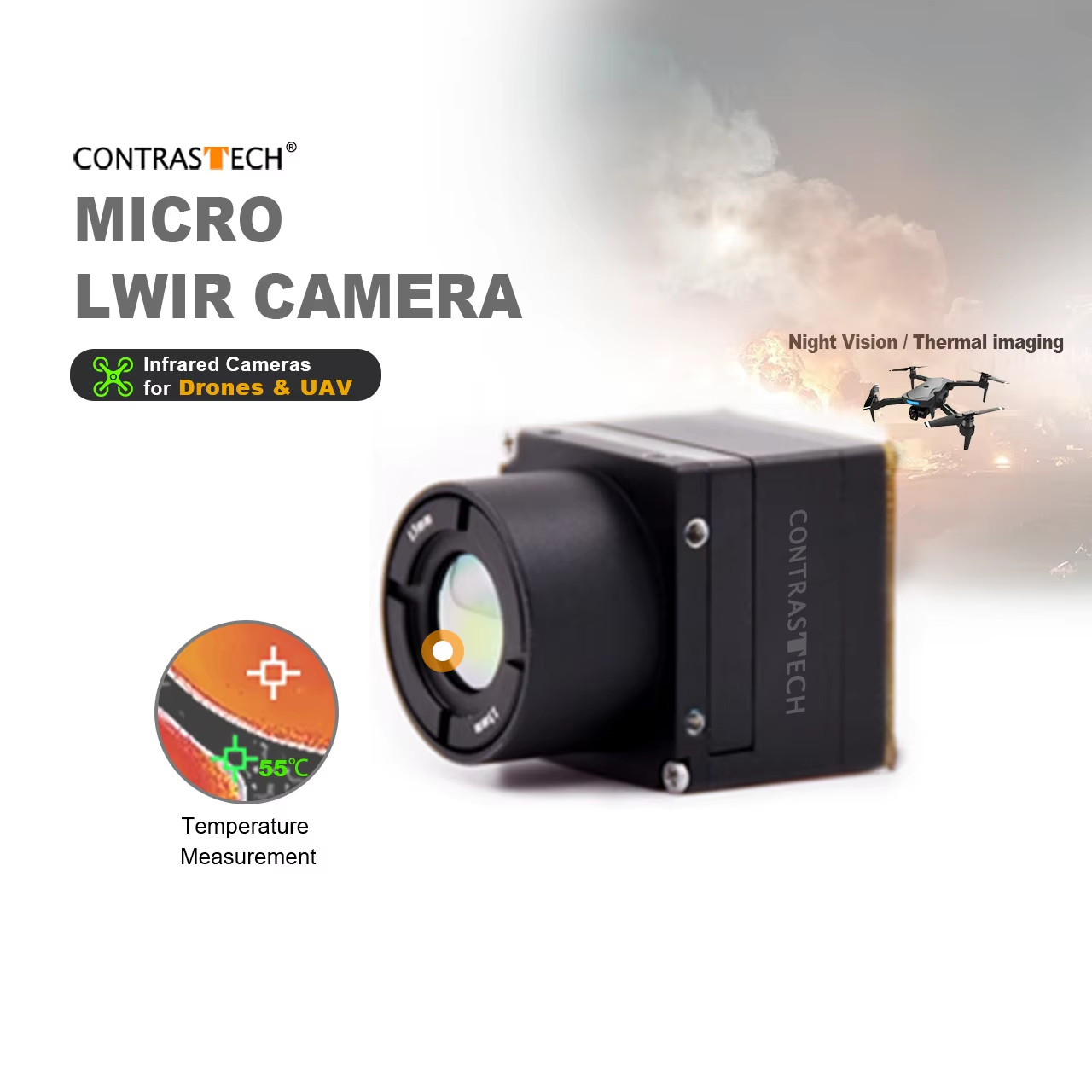 Thermal Module 640X512 Core - 640x512 LWIR Shutterless Radiometrische Wärmebildkern 1-4x